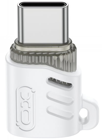 Adapter za podatke i punjenje microUSB - USB-C XO Design NB256G, Bijeli
