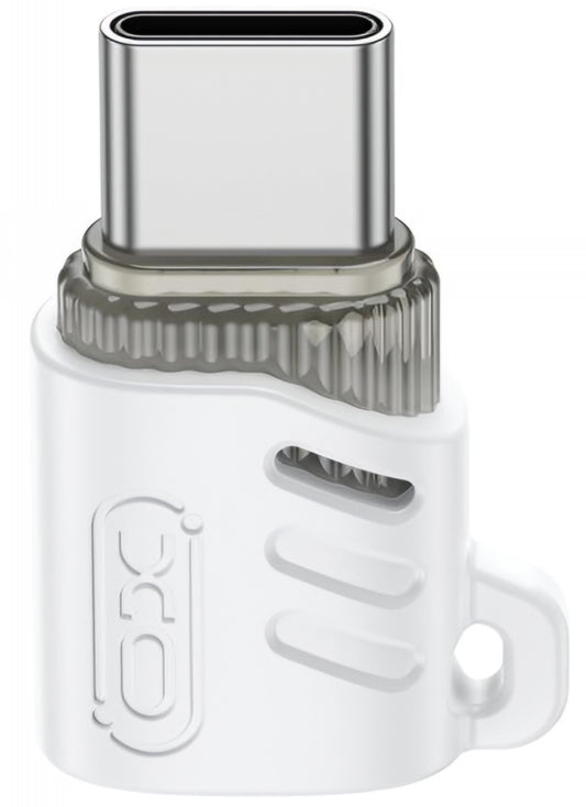 Adapter za podatke i punjenje microUSB - USB-C XO Design NB256G, Bijeli