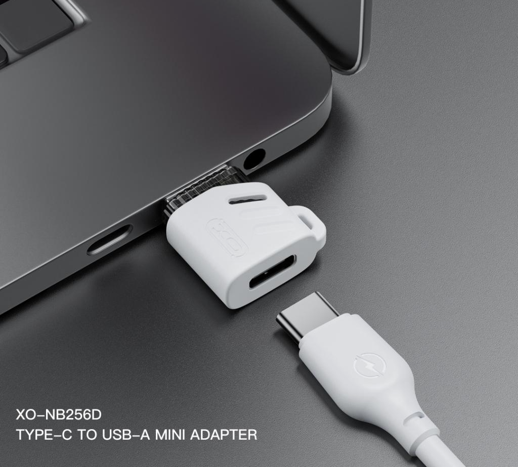 Adapter za podatke i punjenje USB-C - USB-A XO Design NB256D, Bijeli