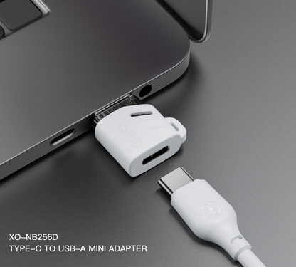 Adapter za podatke i punjenje USB-C - USB-A XO Design NB256D, Bijeli