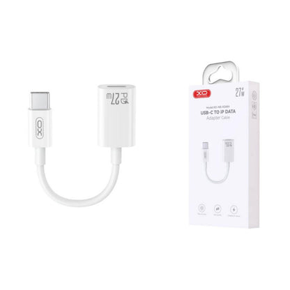 Adapter za podatke i punjenje USB-C - Lightning XO Design NB-R268A, Bijeli