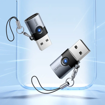 USB-C - USB-A HOCO UA46B adapter za prijenos podataka i punjenje, siva