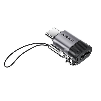 Adapter za podatke i punjenje Lightning - USB-C Acefast J19, Sivi