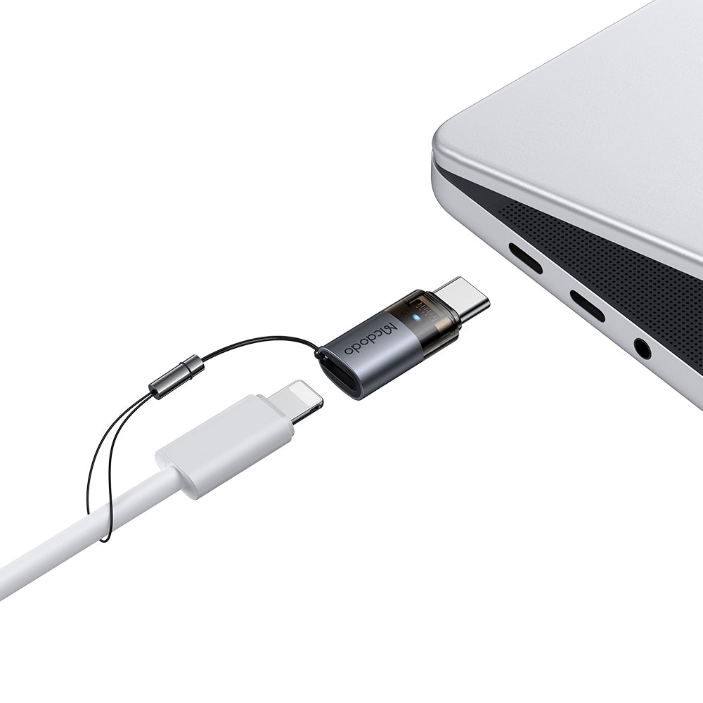 Adapter za podatke i punjenje Lightning - USB-C McDodo OT-7610, Crni