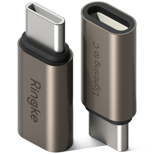Adapter za podatke i punjenje Lightning - USB-C Ringke, Smeđi, Set 2 komada