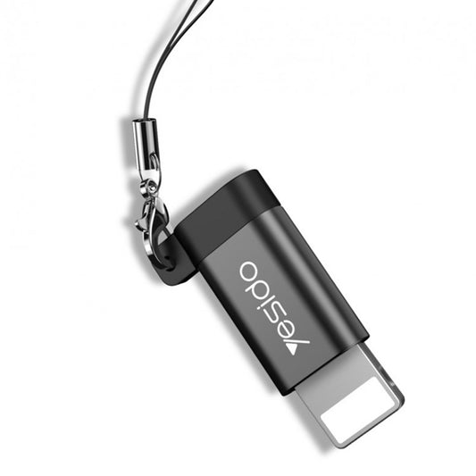 Adapter za podatke i punjenje microUSB - Lightning Yesido GS05, Crni