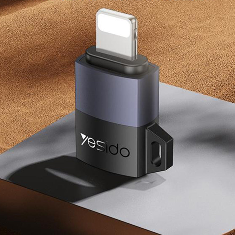 Adaptor za podatke i punjenje microUSB - Lightning Yesido GS30, Sivi