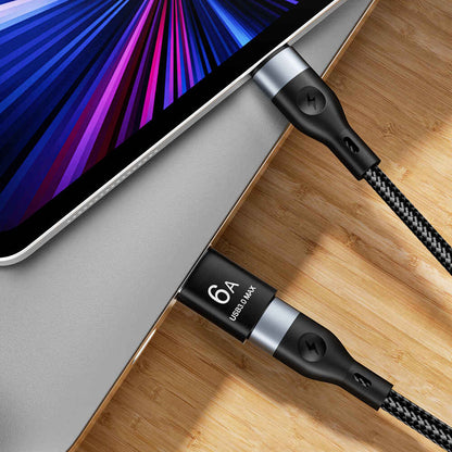 Adapter za podatke i punjenje USB-C - USB-A Techsuit A5 HyperPort, Crno Narančasta