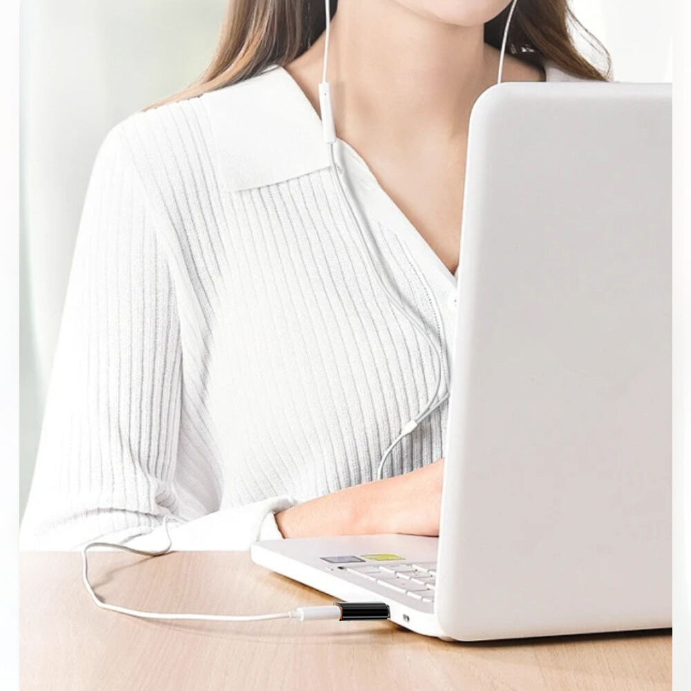 Adapter za podatke i punjenje USB-C - USB-A Techsuit A5 HyperPort, Crno Narančasta