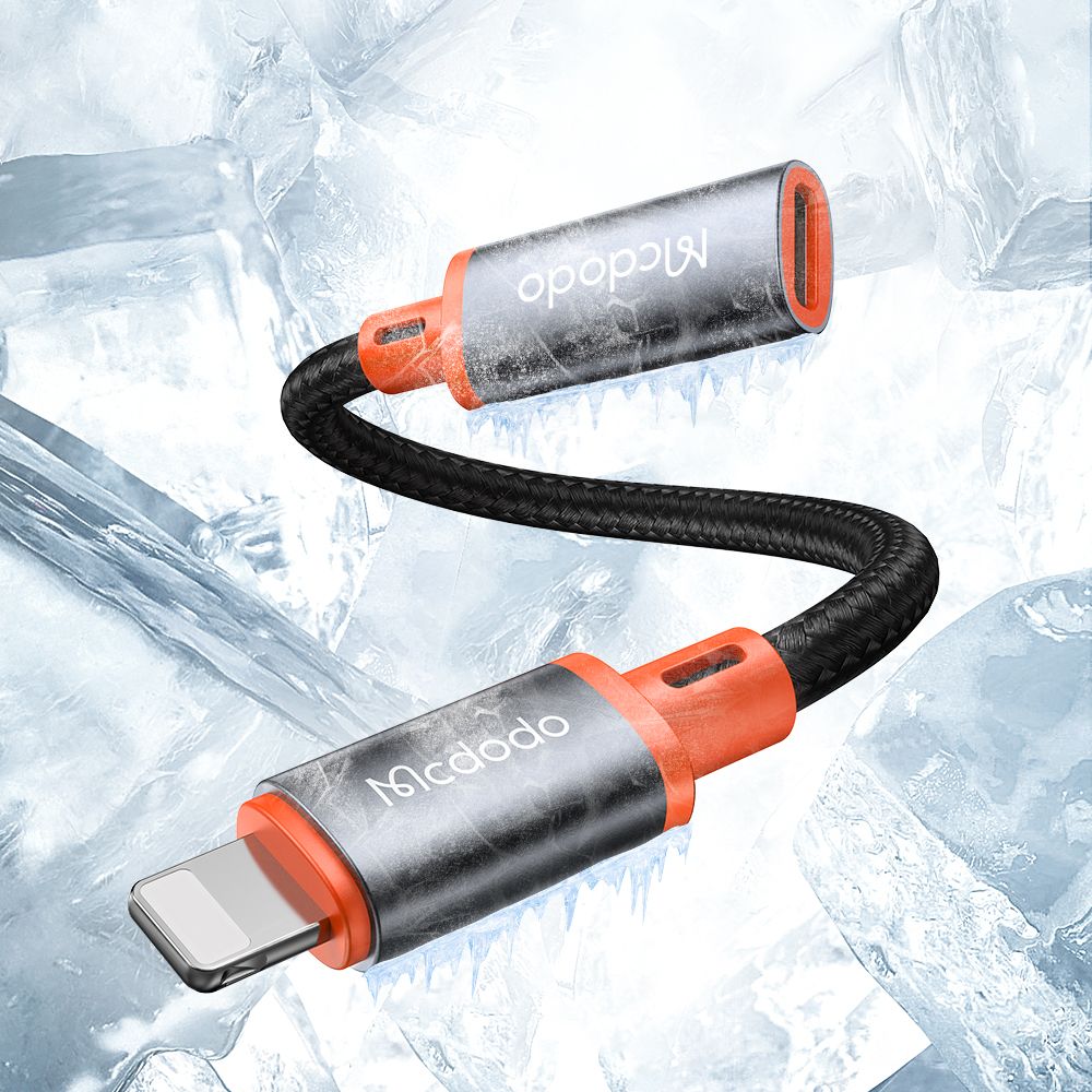 Adapter za podatke i punjenje USB-C - Lightning McDodo CA-1440, Crni