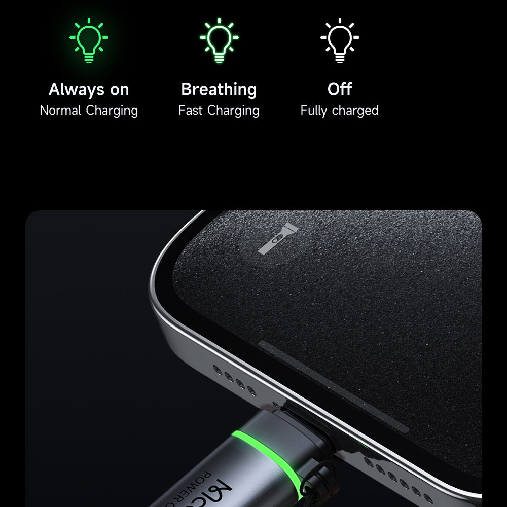 Adapter za podatke i punjenje USB-C - Lightning McDodo OT-2590 Power Off, Crni