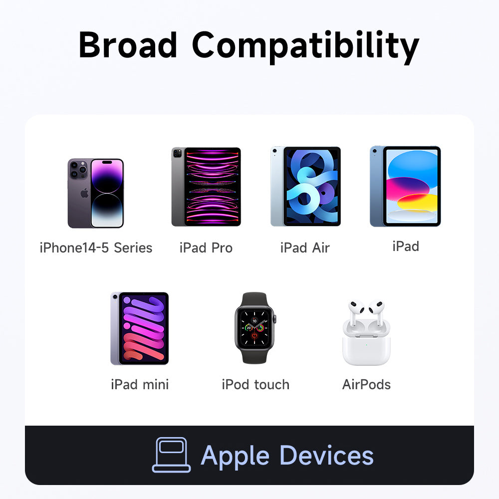 Adapter za podatke i punjenje USB-C - Lightning McDodo OT-2590 Power Off, Crni