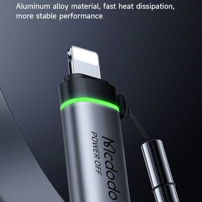 Adapter za podatke i punjenje USB-C - Lightning McDodo OT-2590 Power Off, Crni