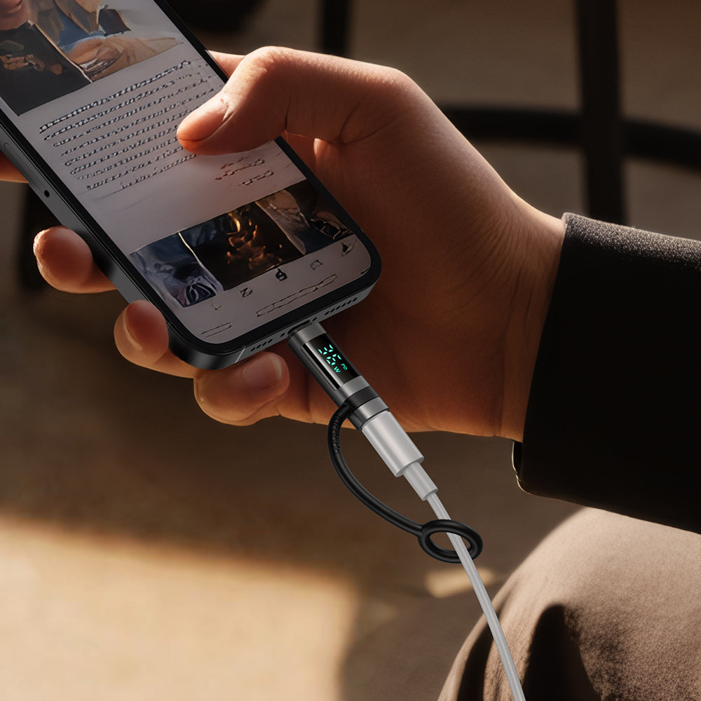 Adapter za podatke i punjenje USB-C - Lightning McDodo OT-2610 Pigeon Display, Crni