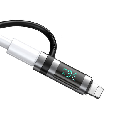 Adapter za podatke i punjenje USB-C - Lightning McDodo OT-2610 Pigeon Display, Crni