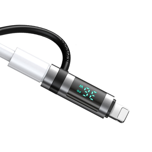 Adapter za podatke i punjenje USB-C - Lightning McDodo OT-2610 Pigeon Display, Crni