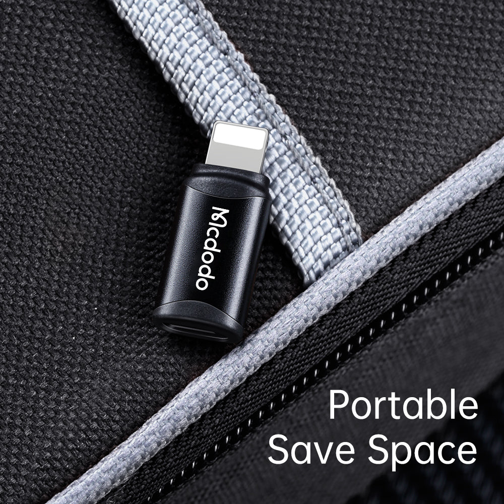 Adapter za podatke i punjenje USB-C - Lightning McDodo OT-7680, Crni