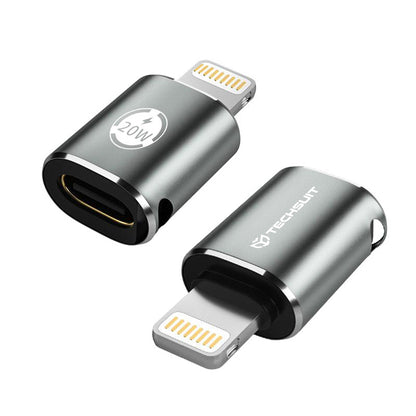 Adapter za podatke i punjenje USB-C - Lightning Techsuit A11 TitanCoreX, Sivi