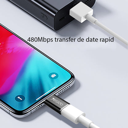 Adaptor za podatke i punjenje USB-C - Lightning Yesido GS03, Crni