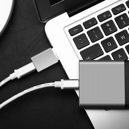 Adapter za podatke i punjenje USB-C - USB-A Fixed, Sivi
