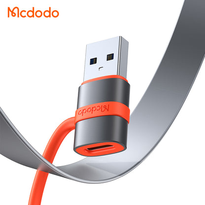 Adapter za podatke i punjenje USB-C - USB-A McDodo OT-3800, Sivi