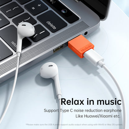 Adapter za podatke i punjenje USB-C - USB-A McDodo OT-6550, Narančasta