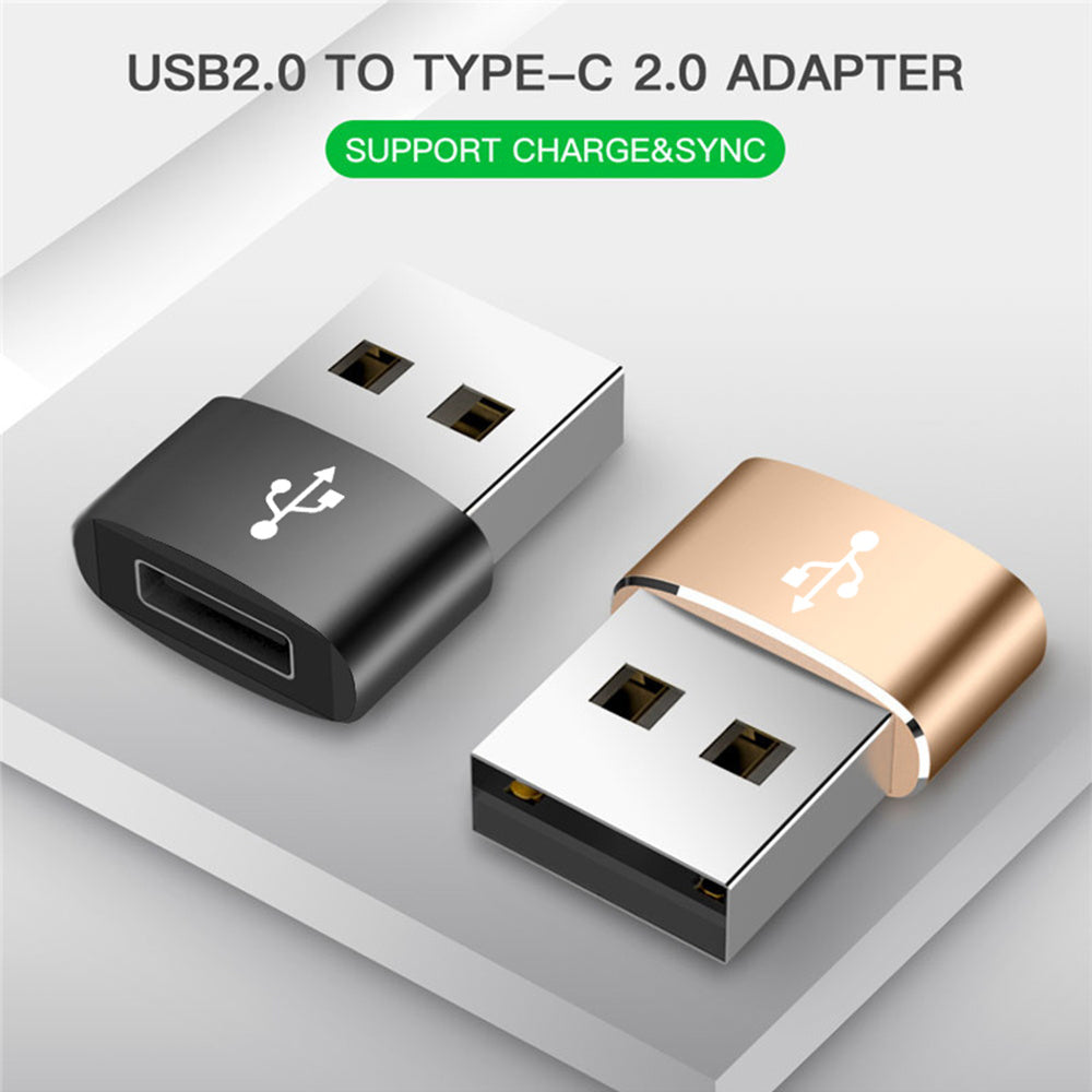 Adapter za podatke i punjenje USB-C - USB-A Techsuit, Crni