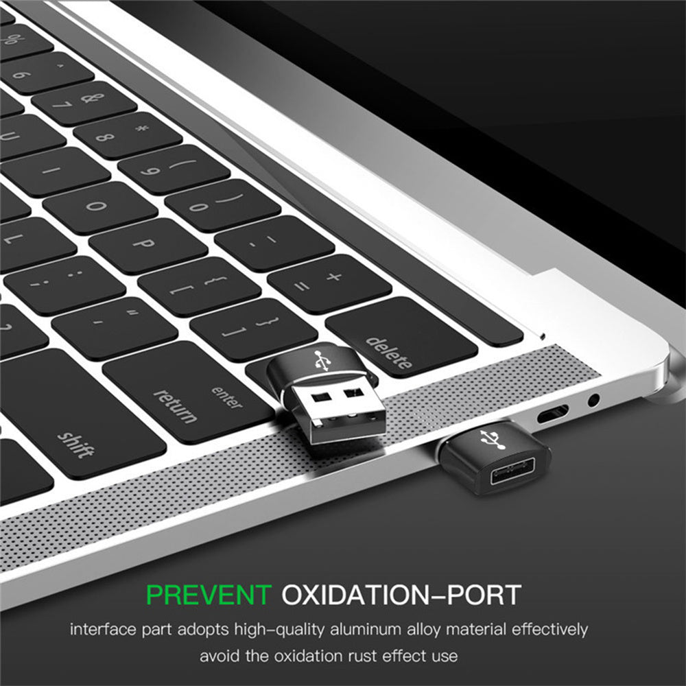 Adapter za podatke i punjenje USB-C - USB-A Techsuit, Crni