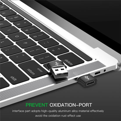 Adapter za podatke i punjenje USB-C - USB-A Techsuit, Crni