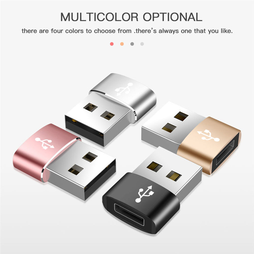 Adapter za podatke i punjenje USB-C - USB-A Techsuit, Crni