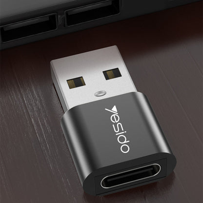 Adapter za podatke i punjenje USB-C - USB-A Yesido GS09, Crni