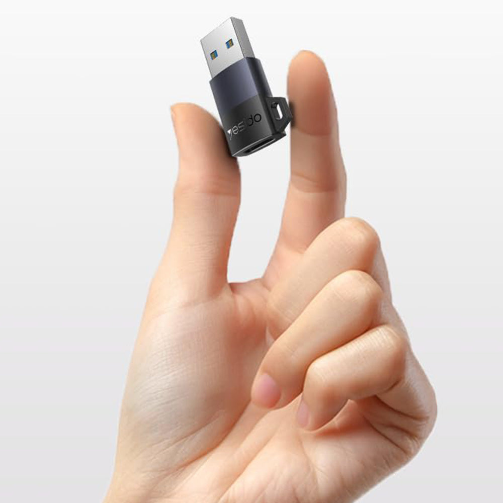 Adapter za podatke i punjenje USB-C - USB-A Yesido GS34, Sivi