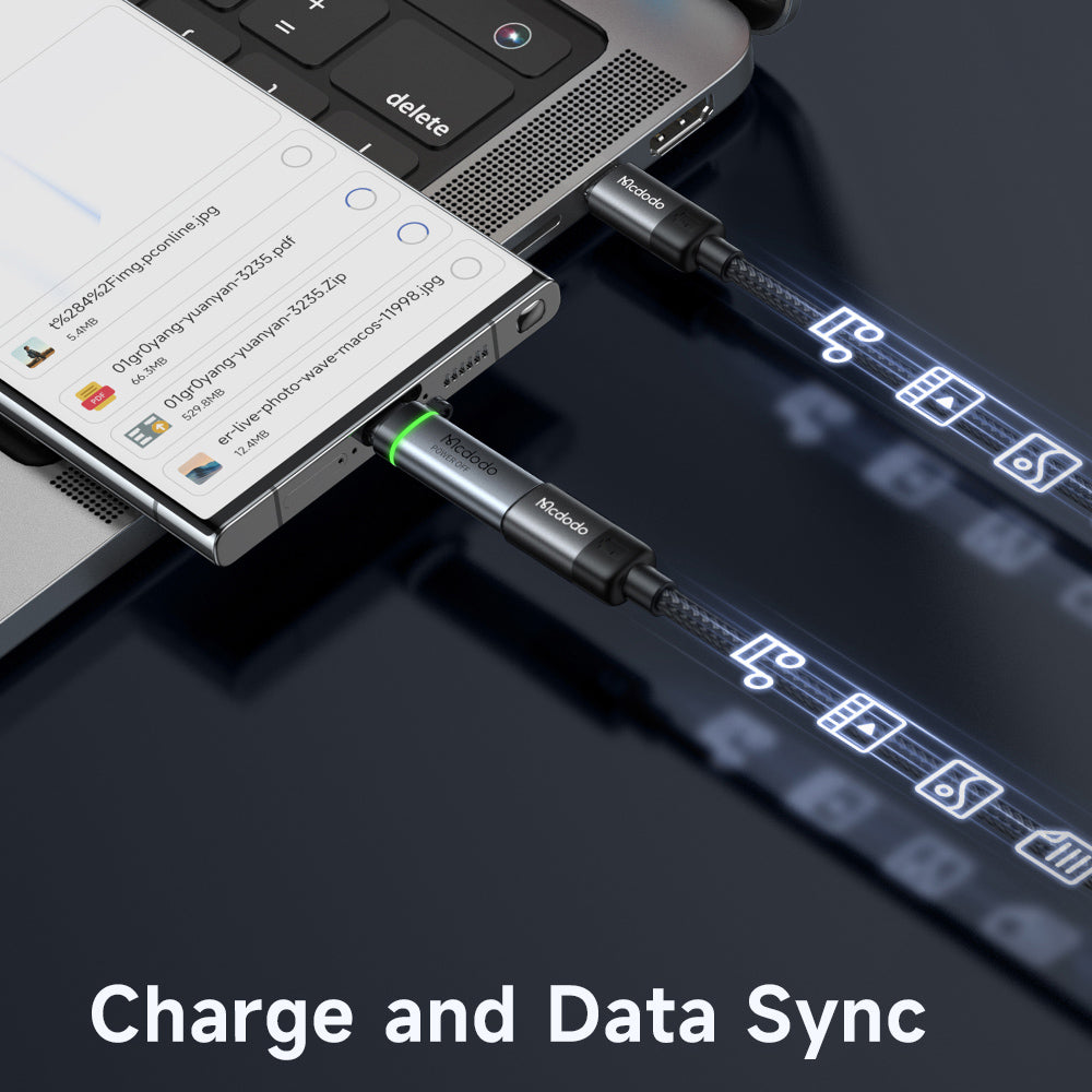 Adapter za podatke i punjenje USB-C - USB-C McDodo OT-2450 Power Off, Crni