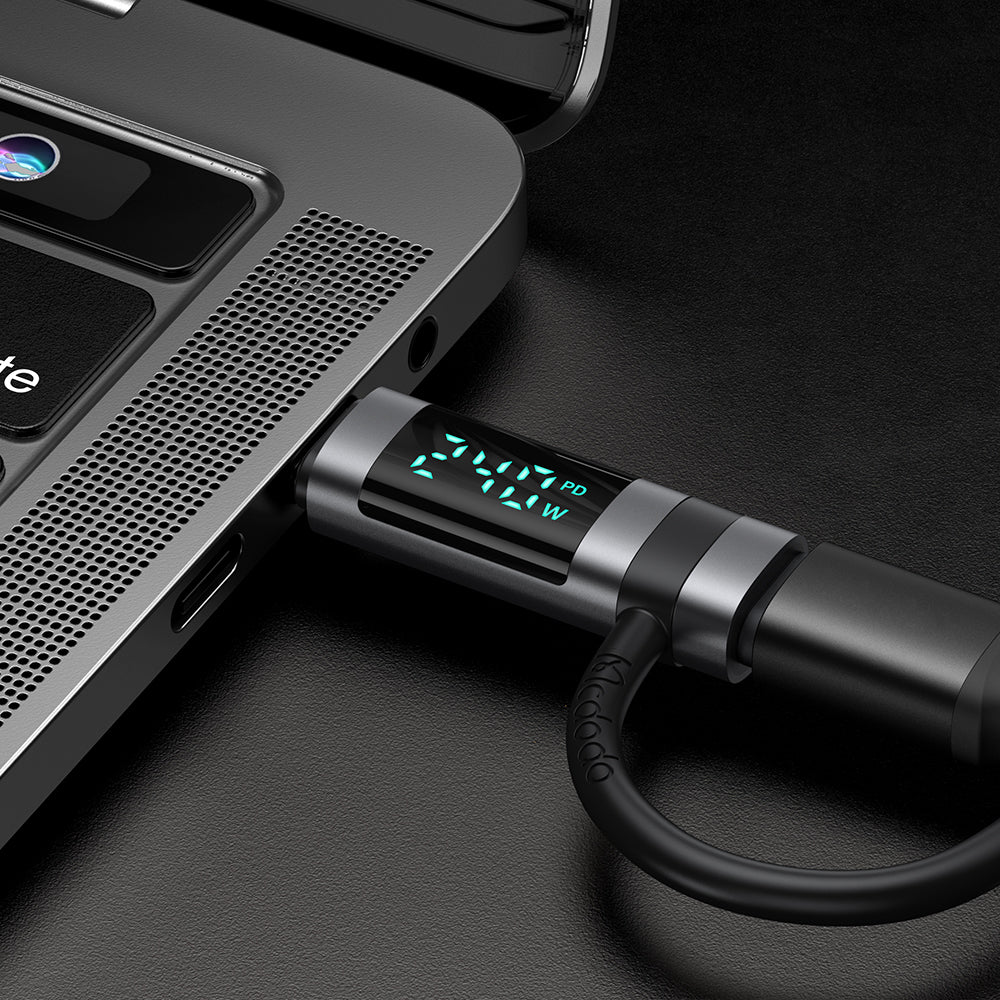 Adapter za podatke i punjenje USB-C - USB-C McDodo OT-2620 Pigeon Display, Crni