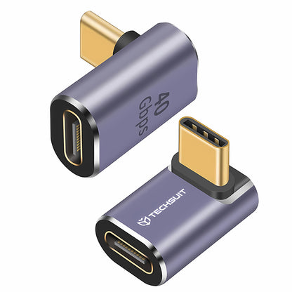Adapter za podatke i punjenje USB-C - USB-C Techsuit A12 TitanCoreX, Sivi