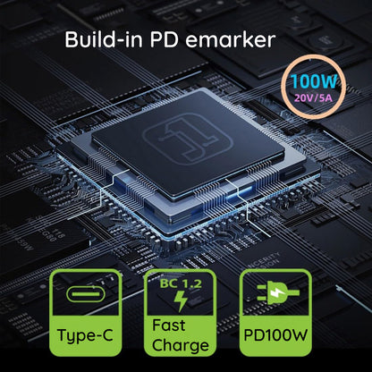 Adapter za punjenje Techsuit LaptopPlugX A22, DC - USB-C, Sivi
