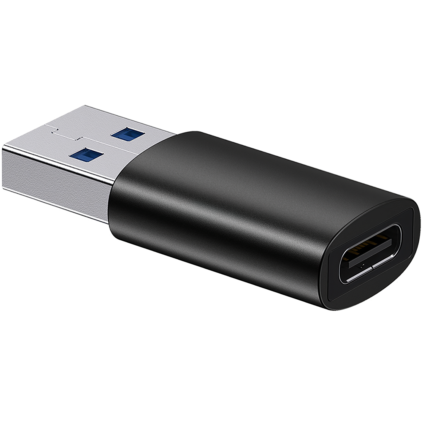 Adapter za prijenos podataka i punjenje USB-C - USB-A Baseus Ingenuity, Crni ZJJQ000101