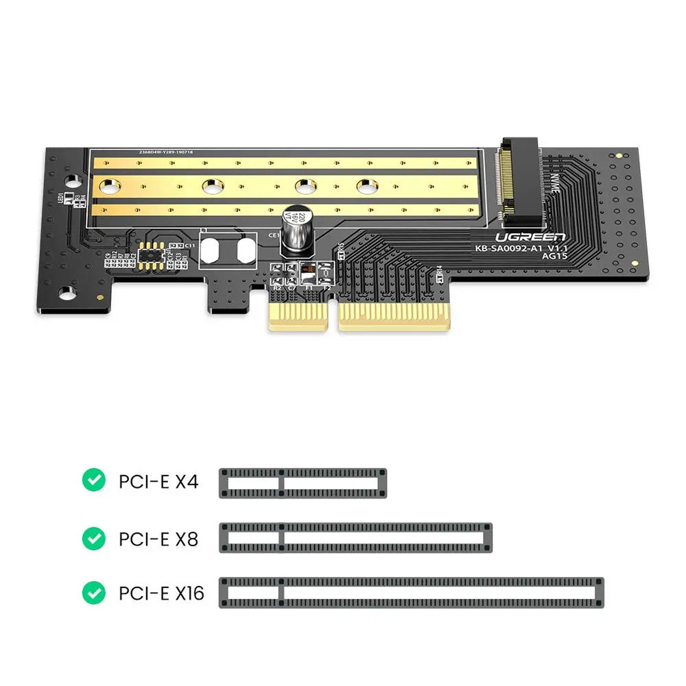 Adapter sučelja SSD UGREEN CM302 (70503), NVMe M.2 - PCIe 3.0 X4