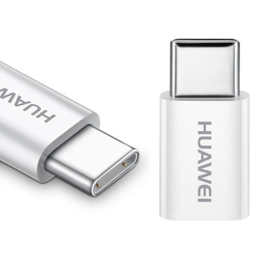 Adapter za Prijenos Podataka i Punjenje microUSB - USB-C Huawei AP52, Bijeli 4071259