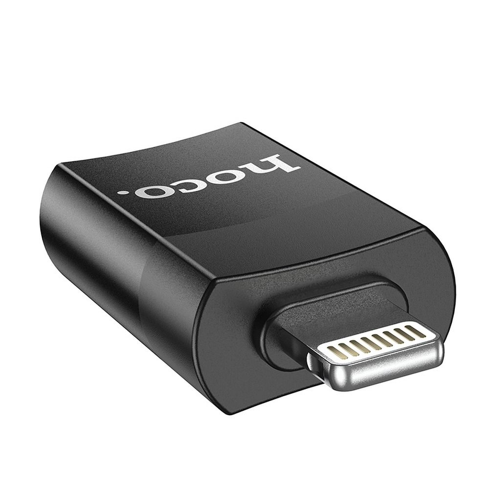 OTG adapter Lightning - USB-A HOCO UA17, Crni