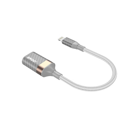 OTG adapter Lightning - USB-A BWOO BZ70, Sivi