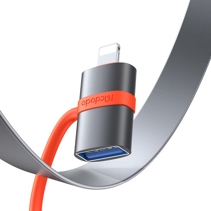 OTG adapter Lightning - USB-A McDodo OT-2600, Sivi