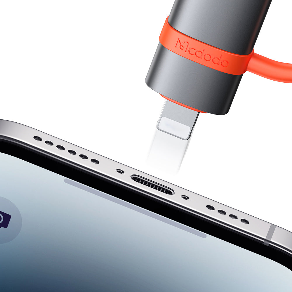 OTG adapter Lightning - USB-A McDodo OT-2600, Sivi