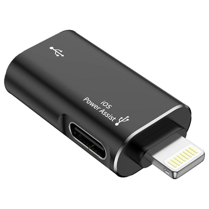 OTG adapter Lightning - USB-A Techsuit A18 AluVoltX, Crni