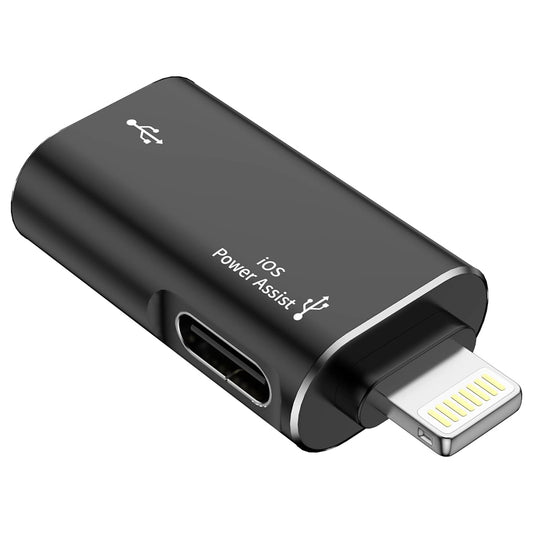OTG adapter Lightning - USB-A Techsuit A18 AluVoltX, Crni