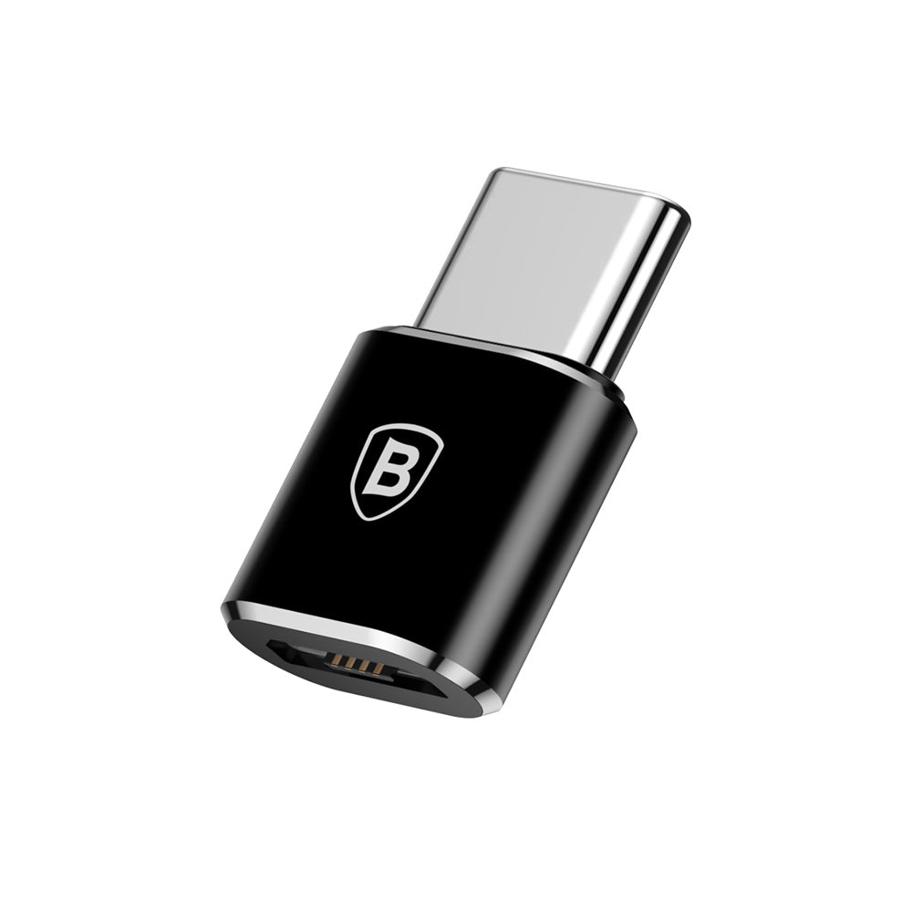 Adapter za prijenos podataka i punjenje microUSB - USB-C Baseus, Crni CAMOTG-01