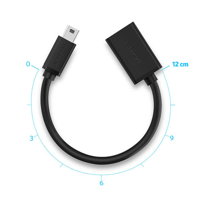 OTG miniUSB - USB-A adapter UGREEN US249, Crni