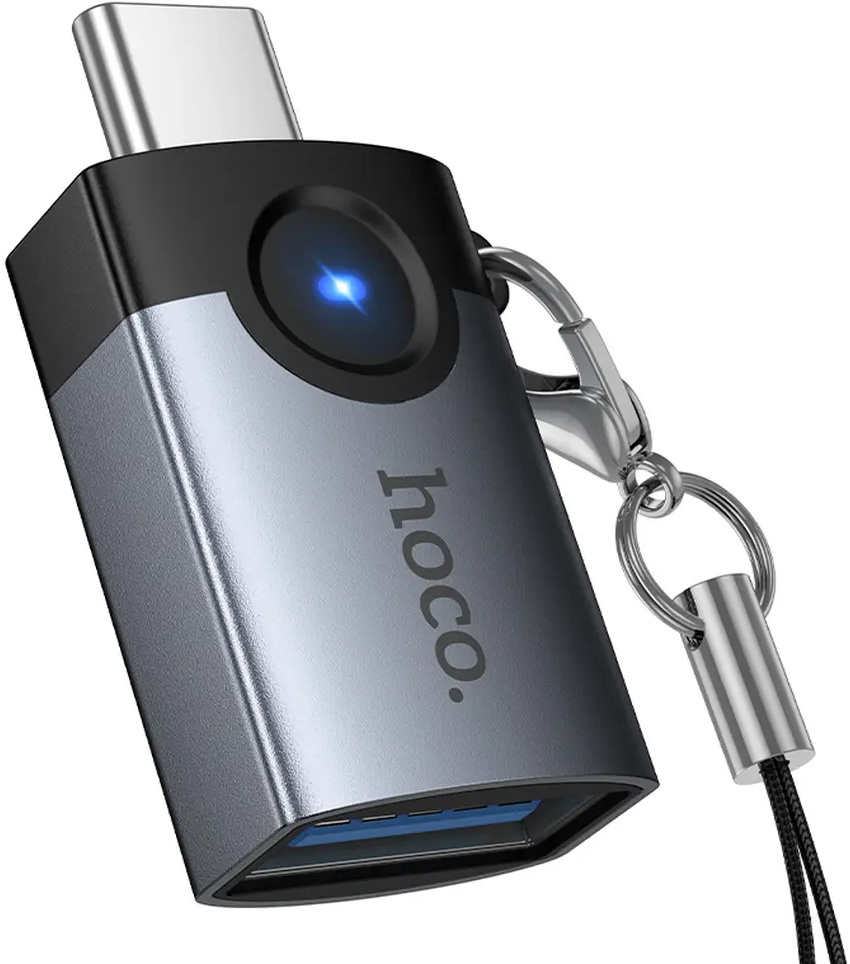 OTG adapter USB-C - USB-A HOCO UA46C, Siva