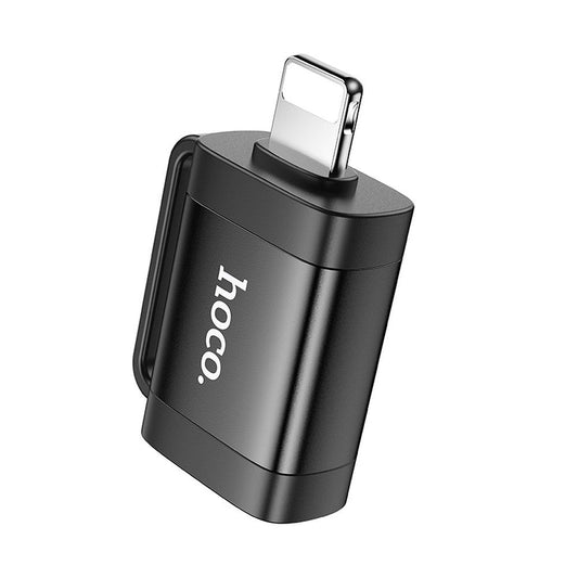 OTG adapter Lightning - USB-A HOCO UA31A, Crni