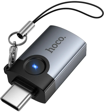 OTG adapter USB-C - USB-A HOCO UA46C, Siva
